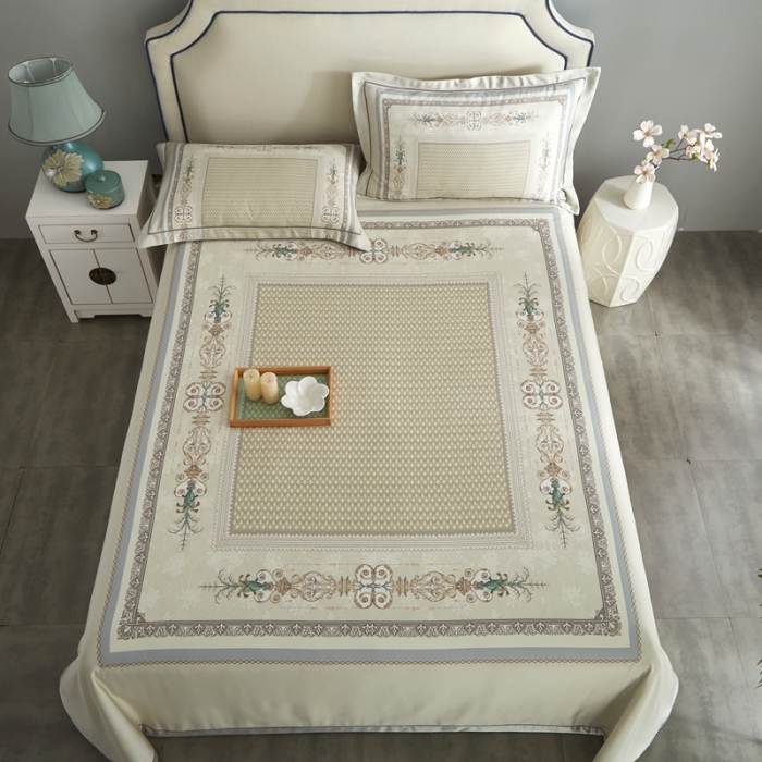 91家纺网 家纺一手货源 找家纺 威克凯丽 2023新款竹语天丝软凉席定位款 朝花夕拾