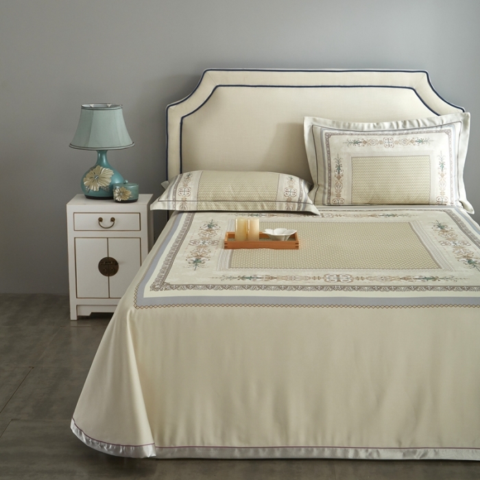 91家纺网 家纺一手货源 找家纺 威克凯丽 2023新款竹语天丝软凉席定位款 朝花夕拾