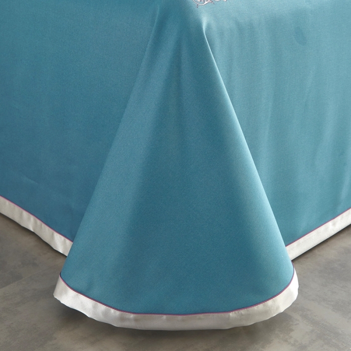 91家纺网 家纺一手货源 找家纺 威克凯丽 2023新款竹语天丝软凉席定位款 繁花梦语-绿