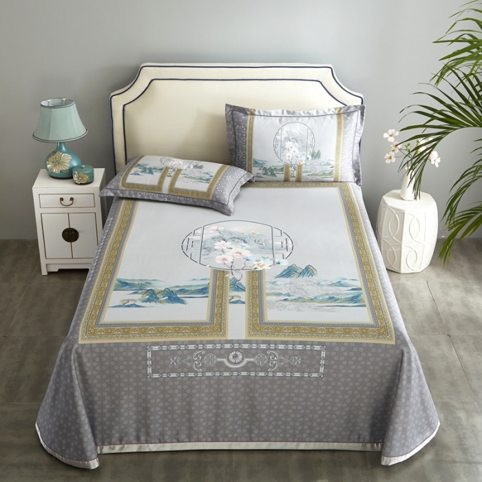 91家纺网 家纺一手货源 找家纺 威克凯丽 2023新款竹语天丝软凉席定位款 国韵