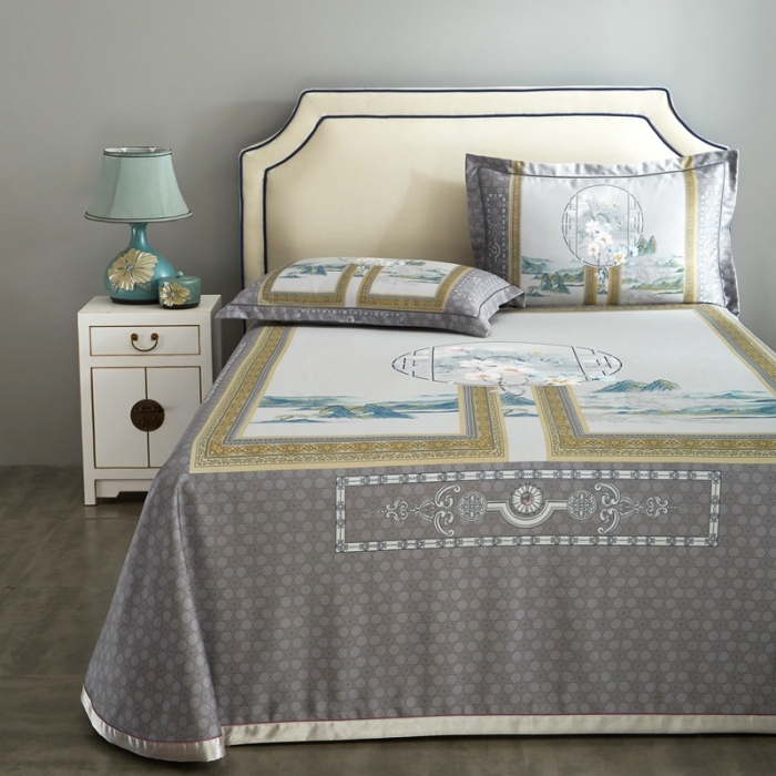 91家纺网 家纺一手货源 找家纺 威克凯丽 2023新款竹语天丝软凉席定位款 国韵