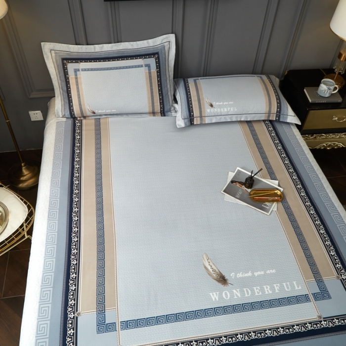 91家纺网 家纺一手货源 找家纺 威克凯丽 2023新款竹语天丝软凉席定位款 匠心华庭