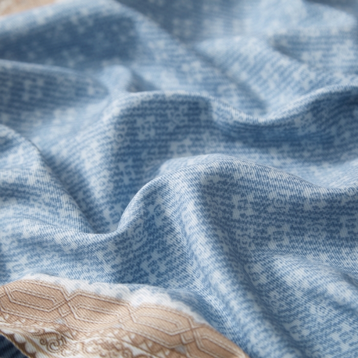 91家纺网 家纺一手货源 找家纺 威克凯丽 2023新款竹语天丝软凉席定位款 特洛伊-灰