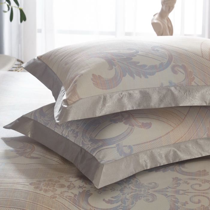 91家纺网 家纺一手货源 找家纺 威克凯丽2023新款重磅七彩大提花纯竹纤维软凉席三件套柏尔曼