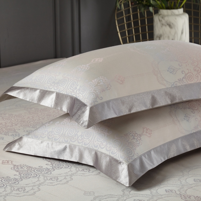 91家纺网 家纺一手货源 找家纺 威克凯丽2023新款重磅七彩大提花纯竹纤维软凉席三件套芙络斯