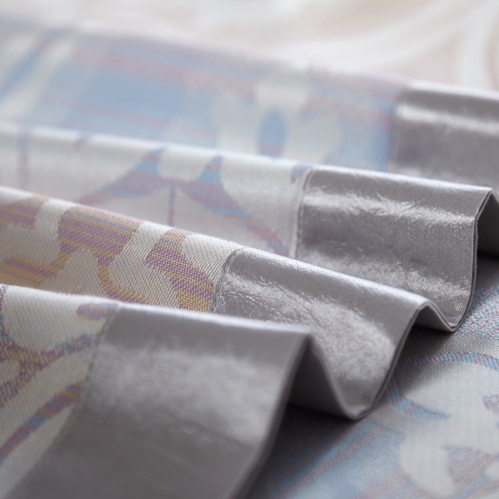 91家纺网 家纺一手货源 找家纺 威克凯丽2022款重磅七彩大提花纯竹纤维软凉席三件套莱茵河畔