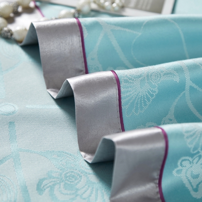 91家纺网 家纺一手货源 找家纺 威克凯丽2022款重磅七彩大提花纯竹纤维软凉席三件套尼桑-绿