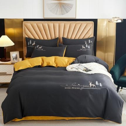 91家纺网 家纺一手货源 找家纺 （总）金窝窝家纺 2024新款纯棉绣花四件套