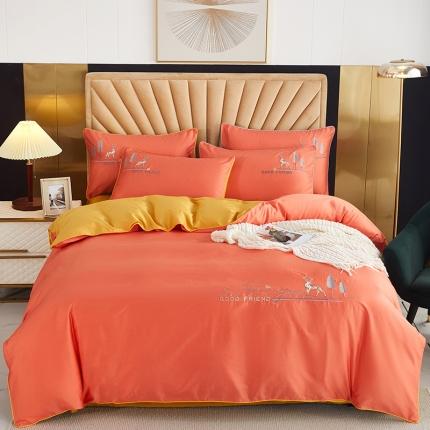 91家纺网 家纺一手货源 找家纺 （总）金窝窝家纺 2024新款纯棉绣花四件套