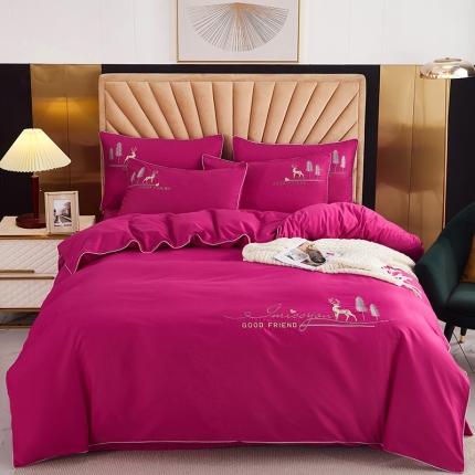 91家纺网 家纺一手货源 找家纺 （总）金窝窝家纺 2024新款纯棉绣花四件套