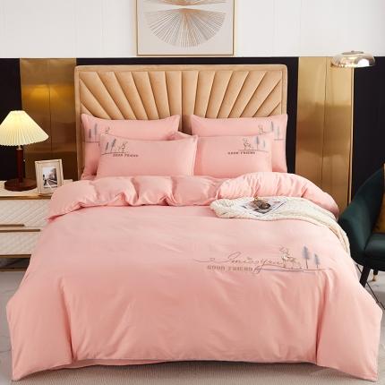 91家纺网 家纺一手货源 找家纺 （总）金窝窝家纺 2024新款纯棉绣花四件套