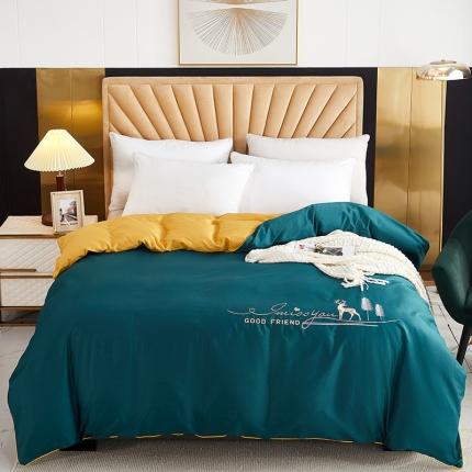 91家纺网 家纺一手货源 找家纺 （总）金窝窝家纺 2024新款纯棉绣花单被套