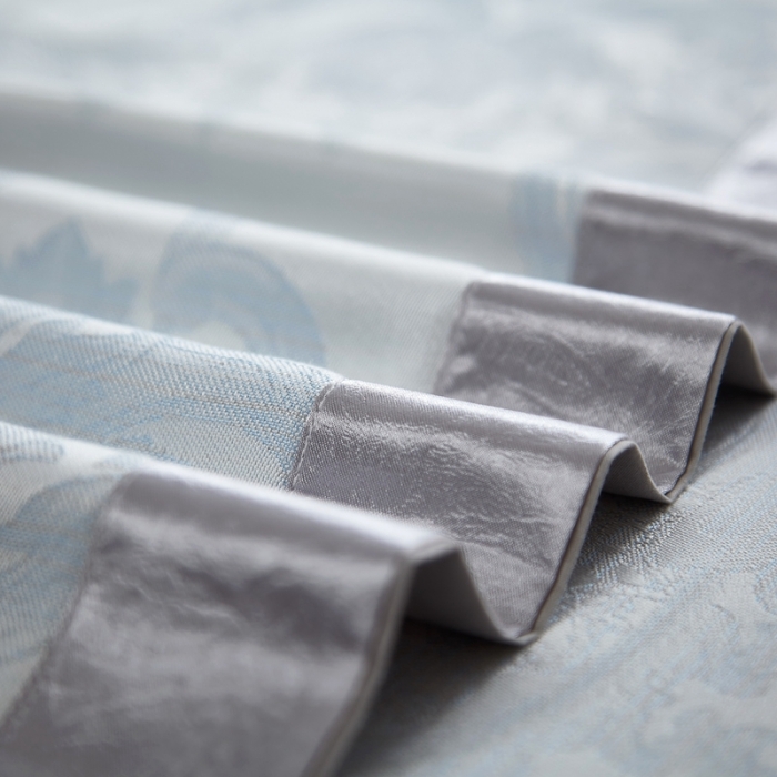 91家纺网 家纺一手货源 找家纺 威克凯丽2023新款重磅七彩大提花纯竹纤维软凉席三件套丝莉洛