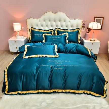 91家纺网 家纺一手货源 找家纺 （总）2021新款水洗真丝四件套诺曼相机图