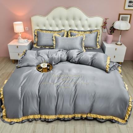 91家纺网 家纺一手货源 找家纺 （总）2021新款水洗真丝四件套诺曼相机图