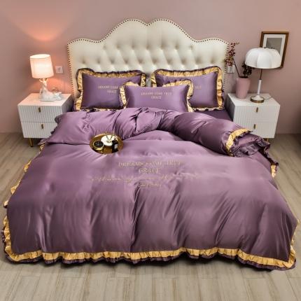 91家纺网 家纺一手货源 找家纺 （总）2021新款水洗真丝四件套诺曼相机图