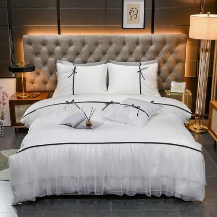 91家纺网 家纺一手货源 找家纺 （总）花香四季 2021水洗真丝双层沙四件套爱莎系列