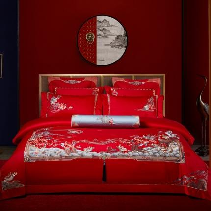 91家纺网 家纺一手货源 找家纺 （总）爱情故事 2024新款婚庆秋冬100支系列