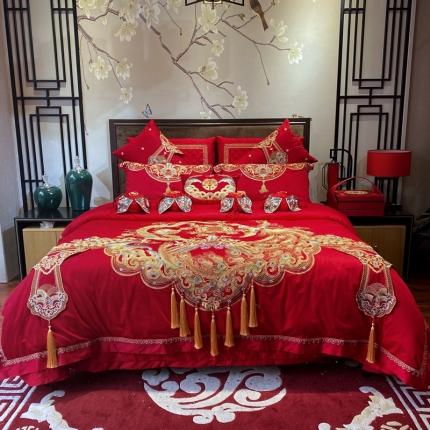 91家纺网 家纺一手货源 找家纺 （总）爱情故事 2024新款婚庆秋冬100支系列