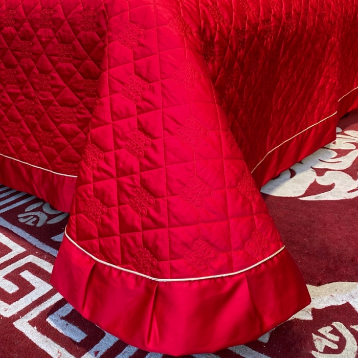 91家纺网 家纺一手货源 找家纺 爱情故事 2024新款婚庆系列 龙祥凤瑞