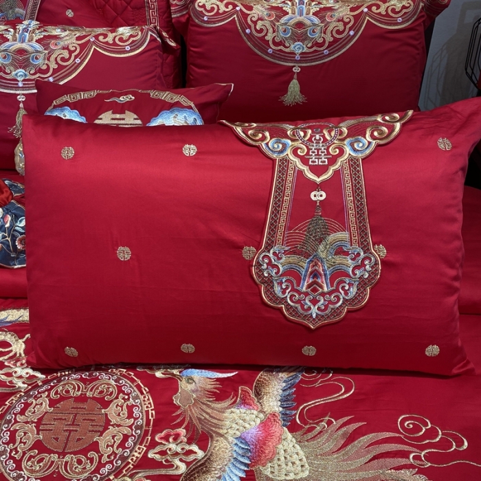 91家纺网 家纺一手货源 找家纺 爱情故事 2024新款婚庆系列 龙祥凤瑞