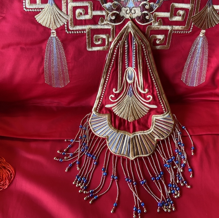 91家纺网 家纺一手货源 找家纺 爱情故事 2024新款婚庆系列 十里锦嫁