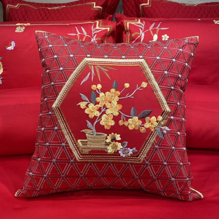 91家纺网 家纺一手货源 找家纺 爱情故事 2024新款婚庆系列 鸳鸯双嬉