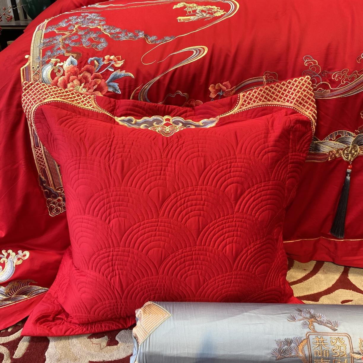 91家纺网 家纺一手货源 找家纺 爱情故事 2024新款婚庆秋冬100支系列 海誓山盟