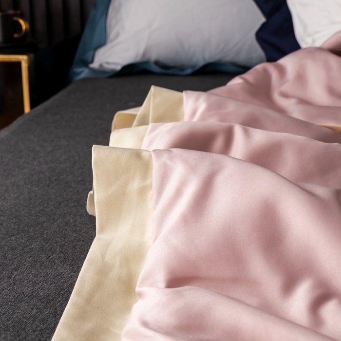 91家纺网 家纺一手货源 找家纺 澳萝拉 2021新款冰乐丝夏凉被 山茶花-玫瑰粉