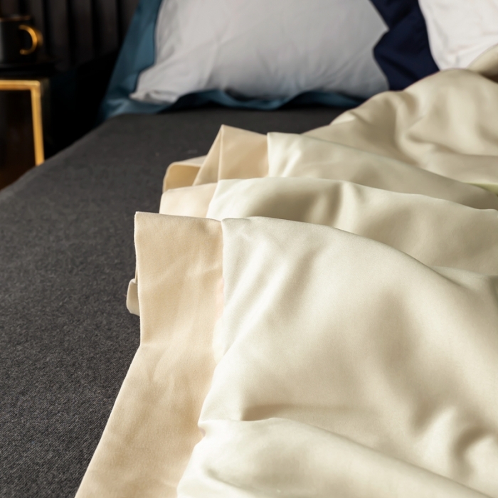 91家纺网 家纺一手货源 找家纺 澳萝拉 2021新款冰乐丝夏凉被 山茶花-香槟金