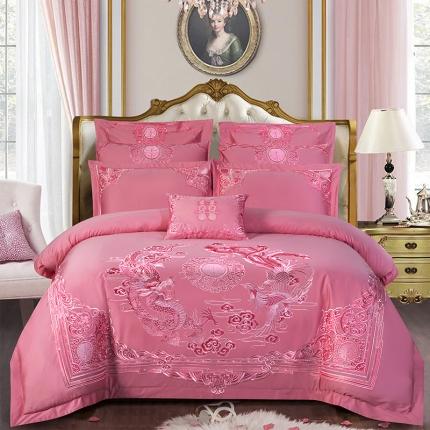 91家纺网 家纺一手货源 找家纺 （总）振翼 2025新款60s长绒棉婚庆四件套多件套