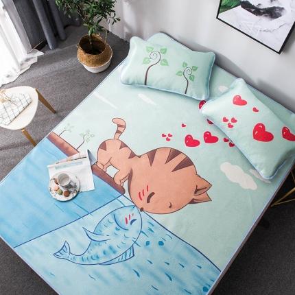 91家纺网 家纺一手货源 找家纺 （总）印季 2021新款数码印花大版冰丝席