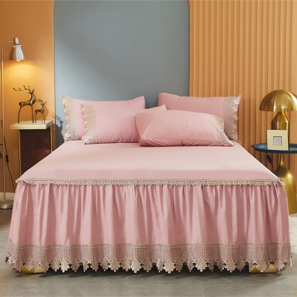 91家纺网 家纺一手货源 找家纺 （总）乐朵  长绒棉 21-10 格蕾尼 蕾丝床裙