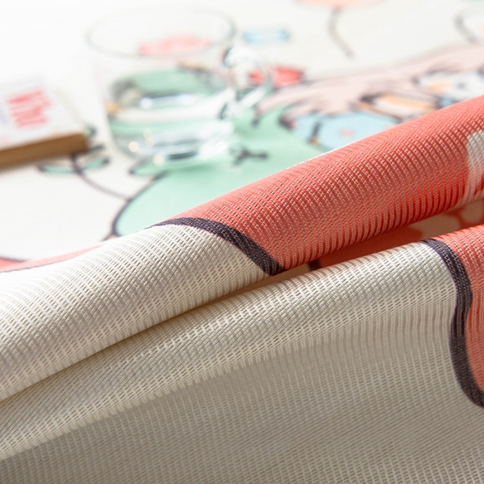 91家纺网 家纺一手货源 找家纺 印季 2021新款数码印花大版冰丝席 快乐森林