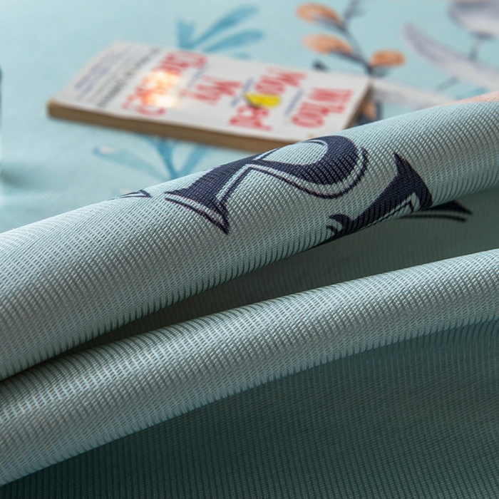 91家纺网 家纺一手货源 找家纺 印季 2021新款数码印花大版冰丝席 气球兔