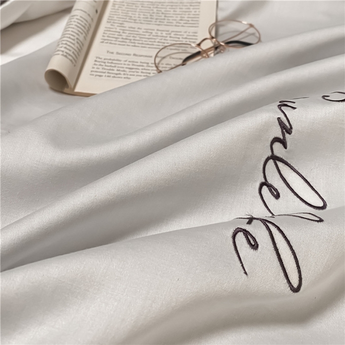 91家纺网 家纺一手货源 找家纺 古吉梦 2021新款水洗棉-S双拼学生三件套 双拼-本白