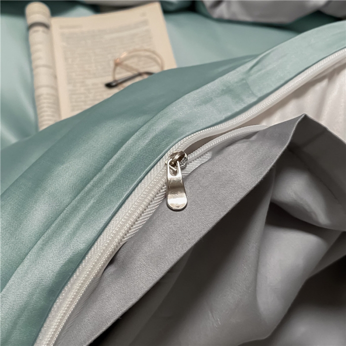 91家纺网 家纺一手货源 找家纺 古吉梦 2021新款水洗棉-S双拼学生三件套 双拼-梵星蓝