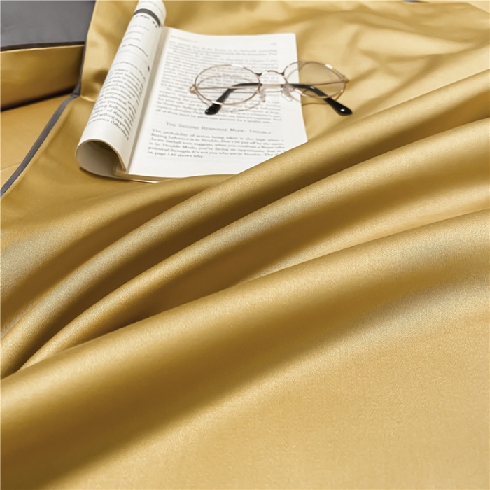 91家纺网 家纺一手货源 找家纺 古吉梦 2021新款水洗棉-S双拼学生三件套 双拼-嫩黄