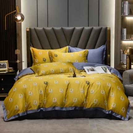 91家纺网 家纺一手货源 找家纺 （总）轻奢风水洗天丝全m小清新韩版四件套水洗真丝套件