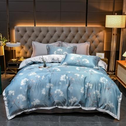 91家纺网 家纺一手货源 找家纺 （总）轻奢风水洗天丝全m小清新韩版四件套水洗真丝套件