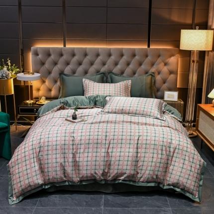 91家纺网 家纺一手货源 找家纺 （总）轻奢风水洗天丝全m小清新韩版四件套水洗真丝套件