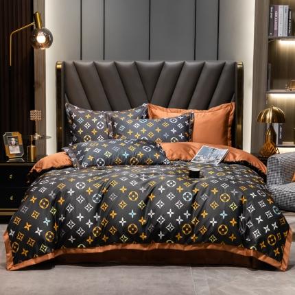 91家纺网 家纺一手货源 找家纺 （总）轻奢风水洗天丝全m小清新韩版四件套水洗真丝套件