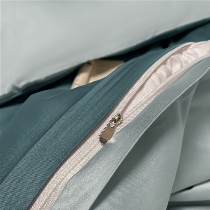 91家纺网 家纺一手货源 找家纺 古吉梦 2021新款水洗棉-S双拼学生三件套 双拼-浅石蓝