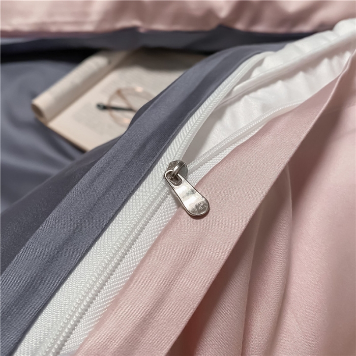 91家纺网 家纺一手货源 找家纺 古吉梦 2021新款水洗棉-S双拼学生三件套 双拼-紫灰