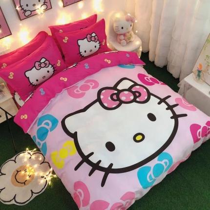 孩子王 2023新款正版授权全棉卡通印花四件套实拍图蝴蝶KT