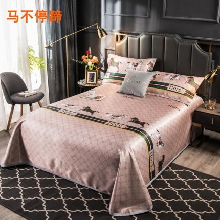 91家纺网 家纺一手货源 找家纺 玖玖爱 2021新款床单款冰丝凉席三件套 马不停蹄