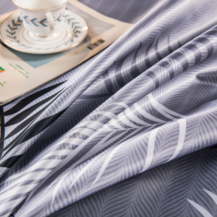91家纺网 家纺一手货源 找家纺 玖玖爱 2021新款床单款冰丝凉席三件套 富贵叶-灰