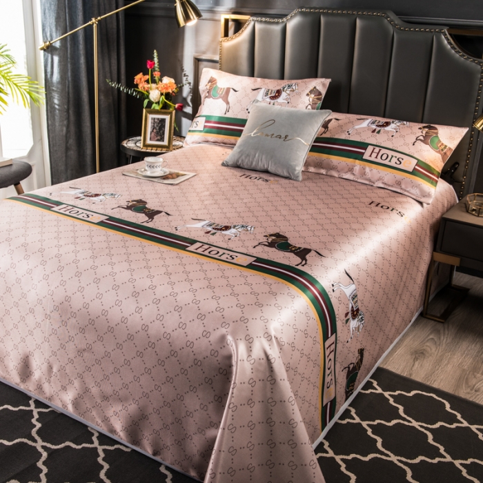 91家纺网 家纺一手货源 找家纺 玖玖爱 2021新款床单款冰丝凉席三件套 马不停蹄