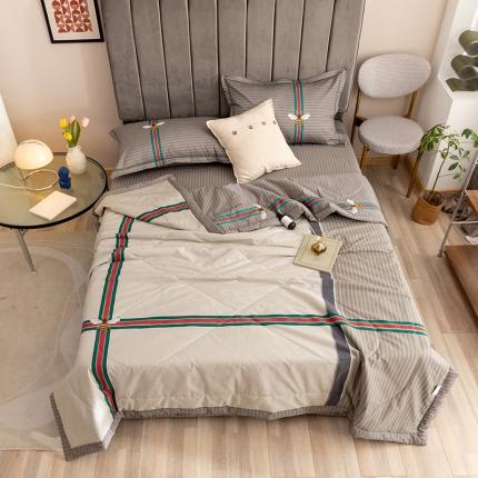 91家纺网 家纺一手货源 找家纺 （总）金爱家 2021新款全棉夏被四件套