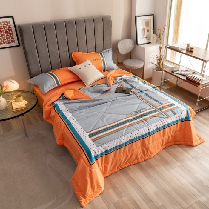 91家纺网 家纺一手货源 找家纺 （总）金爱家 2021新款全棉夏被四件套